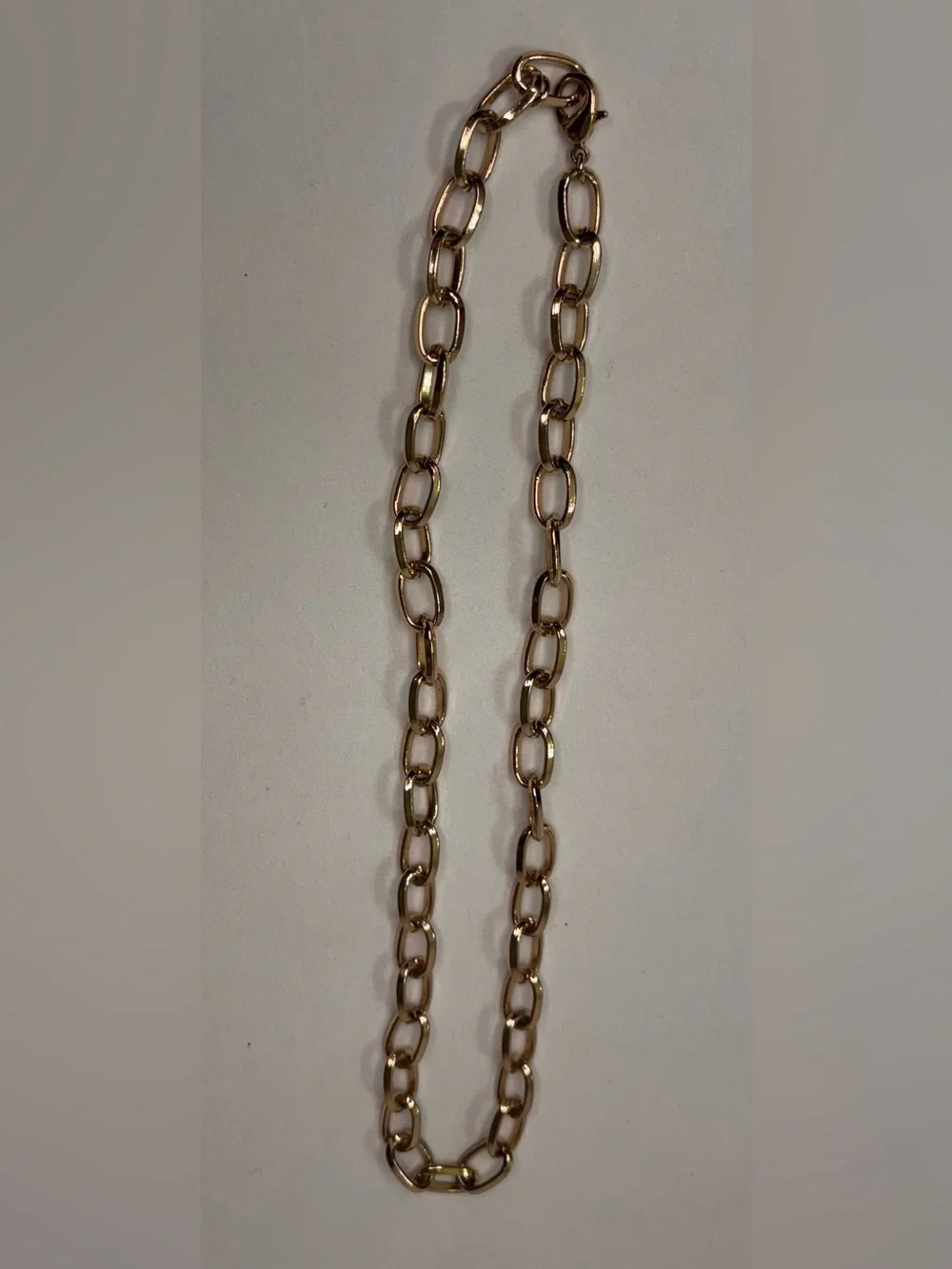 Source Unknown Gold Open Link Necklace